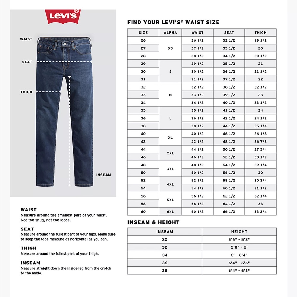 Levi’s 501 Denim Jeans 44x32 NWT - Picture 7 of 16